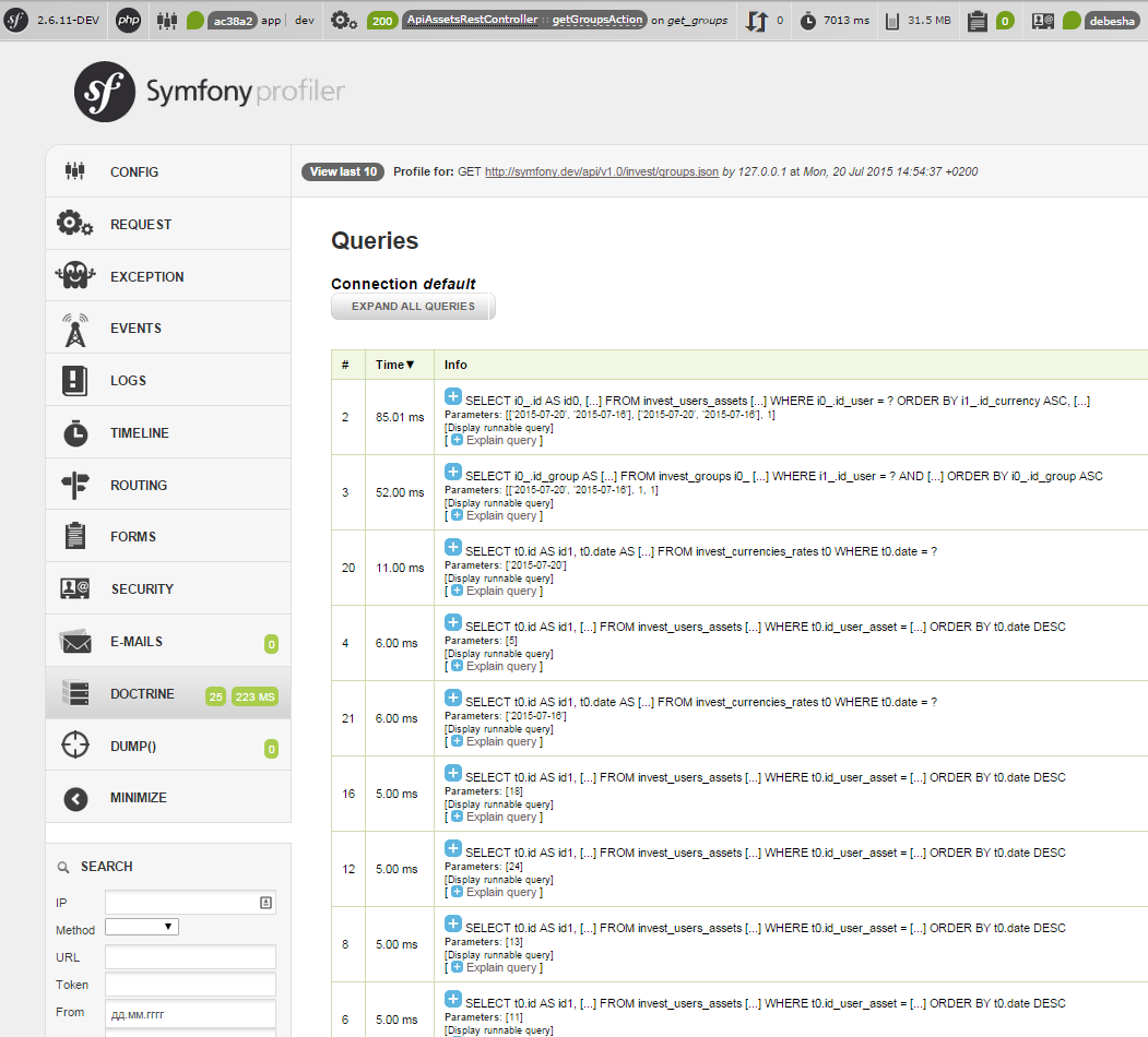 SQL requests are fast