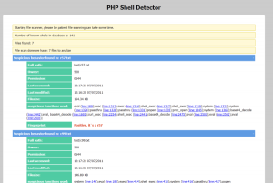PHP Shell Detector