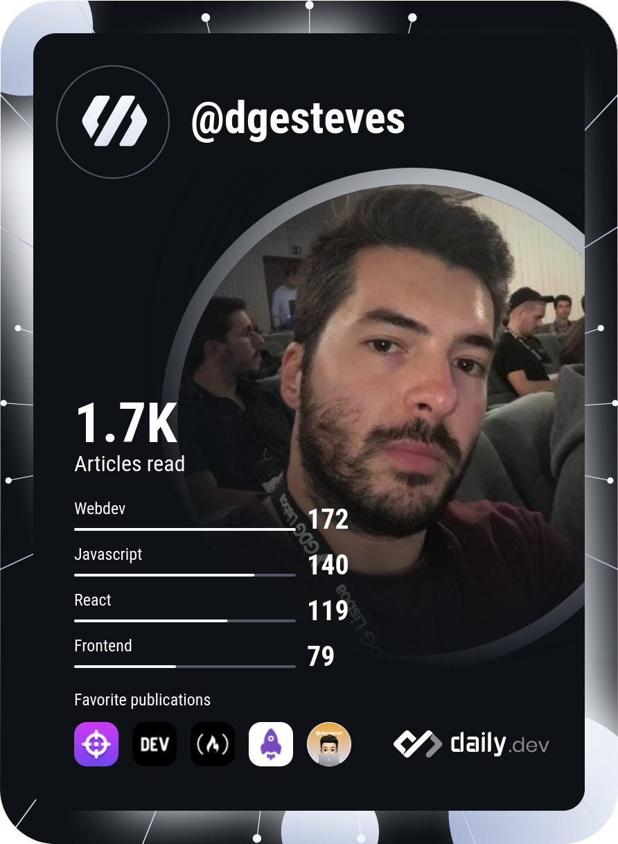 Diogo Esteves's Dev Card