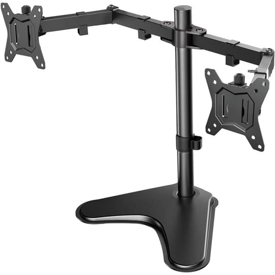 dual-monitor-stand-free-standing-height-adjustable-two-arm-monitor-mount-for-14