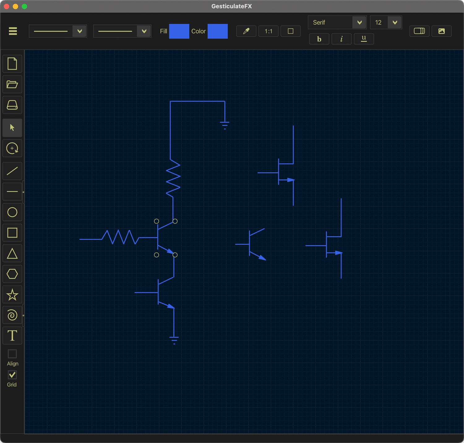 GesticulateFX, sketch freehand diagrams using JavaFX