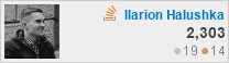 profile for Ilarion Halushka at Stack Overflow, Q&A for professional and enthusiast programmers