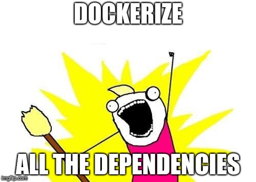 Dockerize all the dependencies