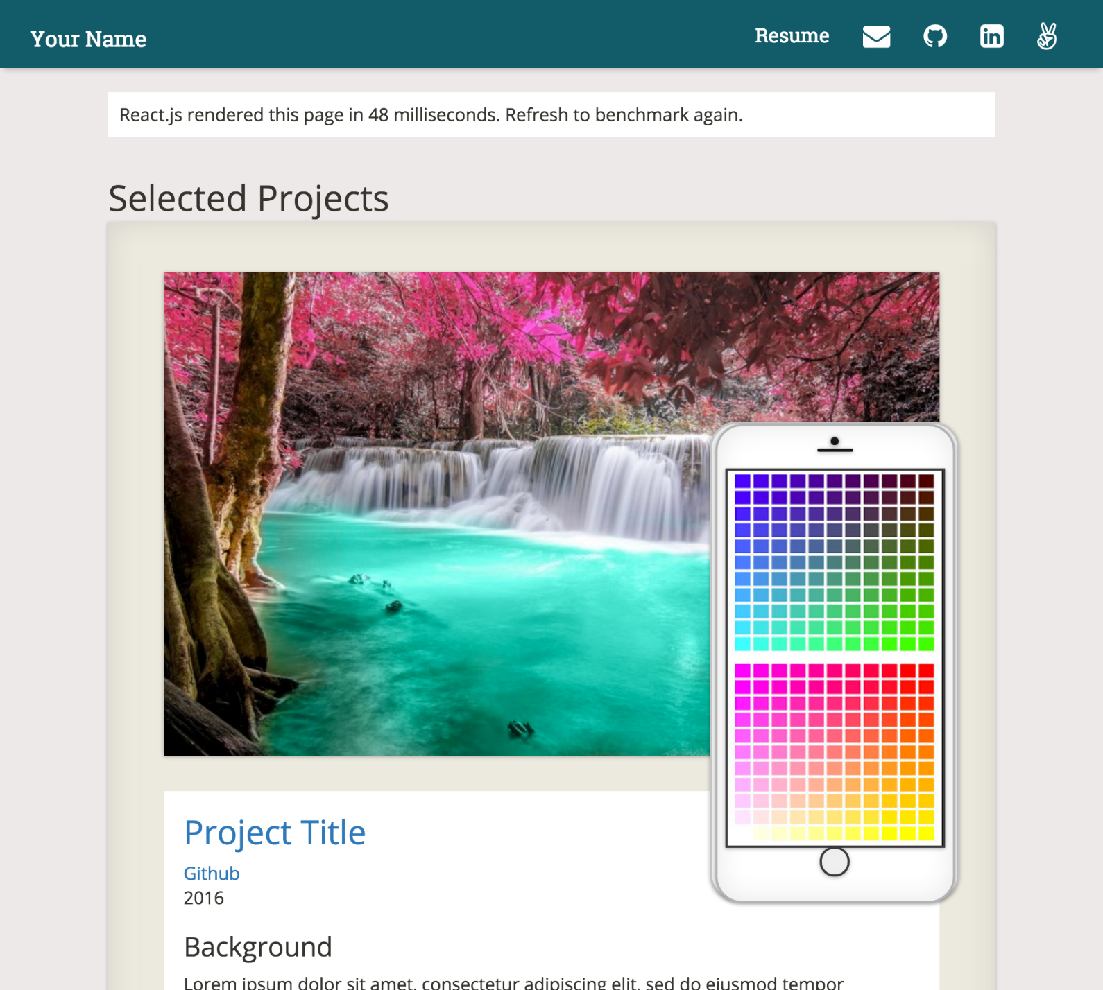 GitHub - react-portfolio/react-portfolio: Portfolio site boilerplate ...