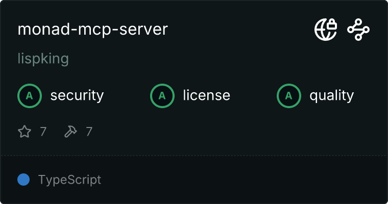Monad Server MCP server