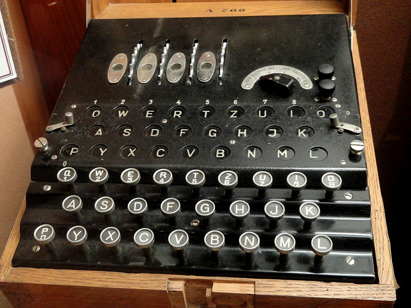 Keyboard of an Enigma D