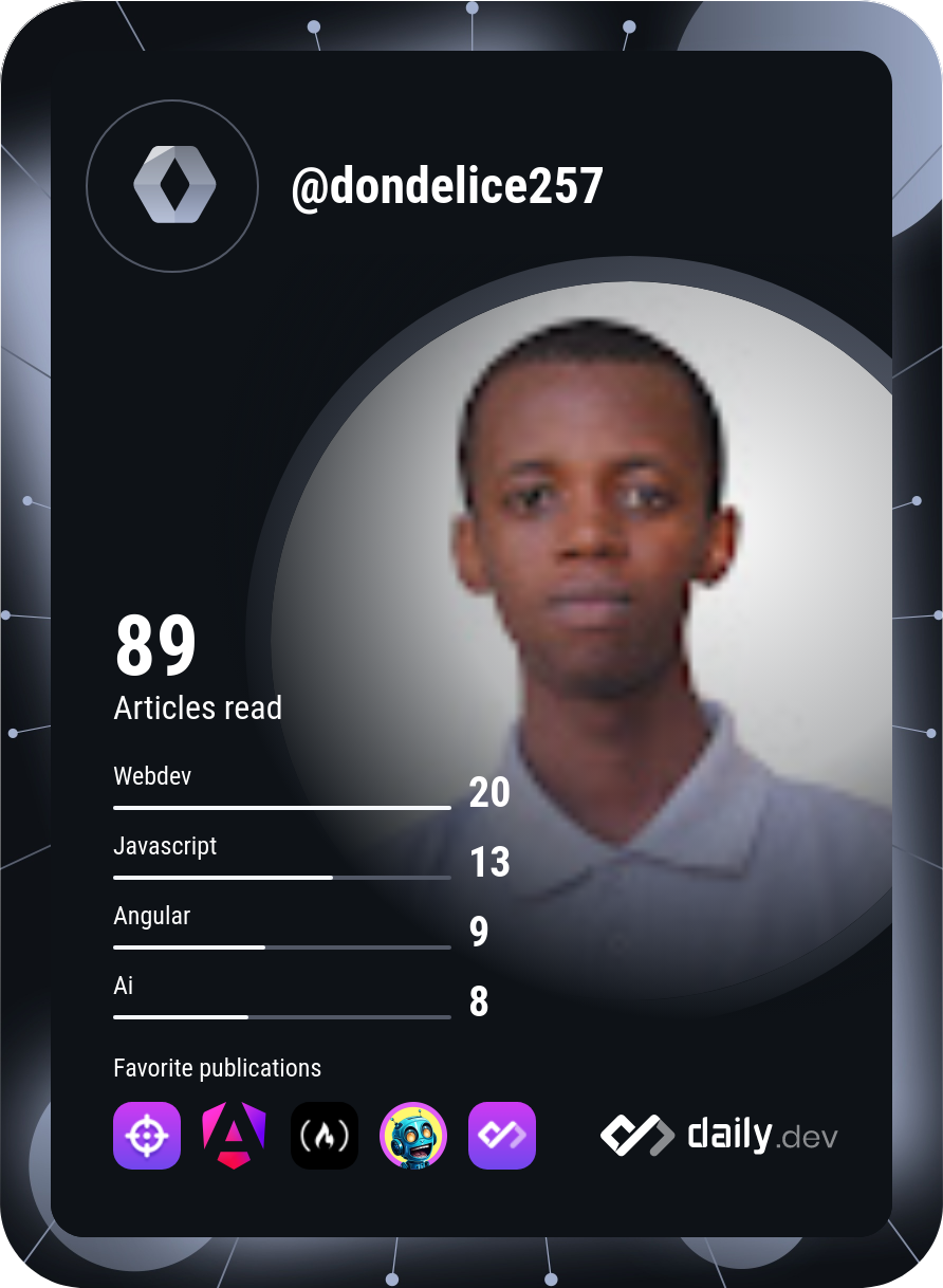 Don Delice Dushime's Dev Card