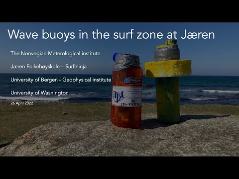 Wave buoys in the surf zone at Jæren
