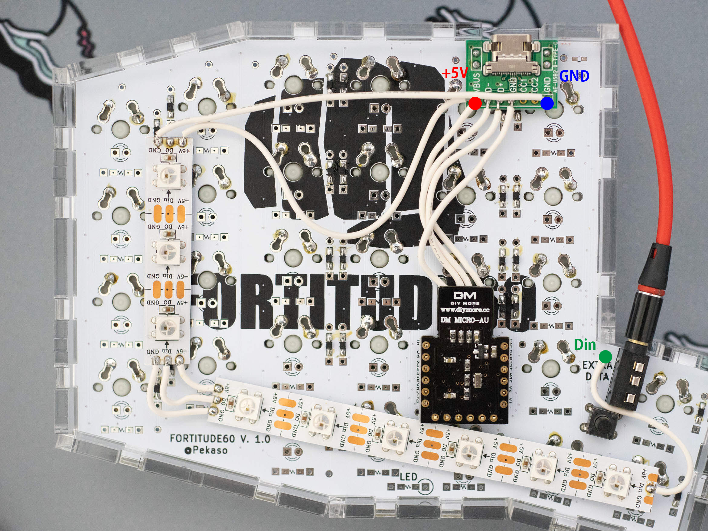 Wiring the LED Left-Hand Side）