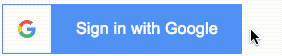 Google button with hover state