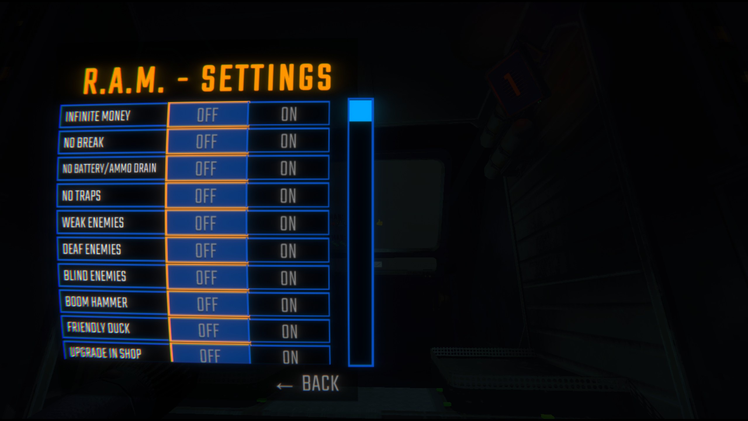 Player Menu