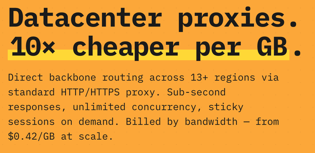 ScrapingAnt Datacenter Proxies