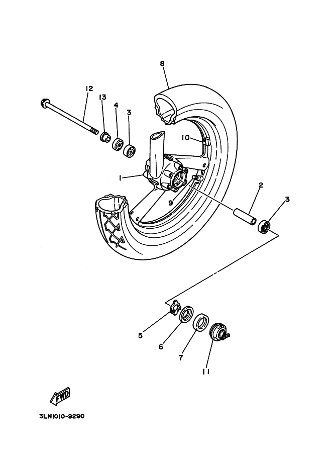 3ln front wheel