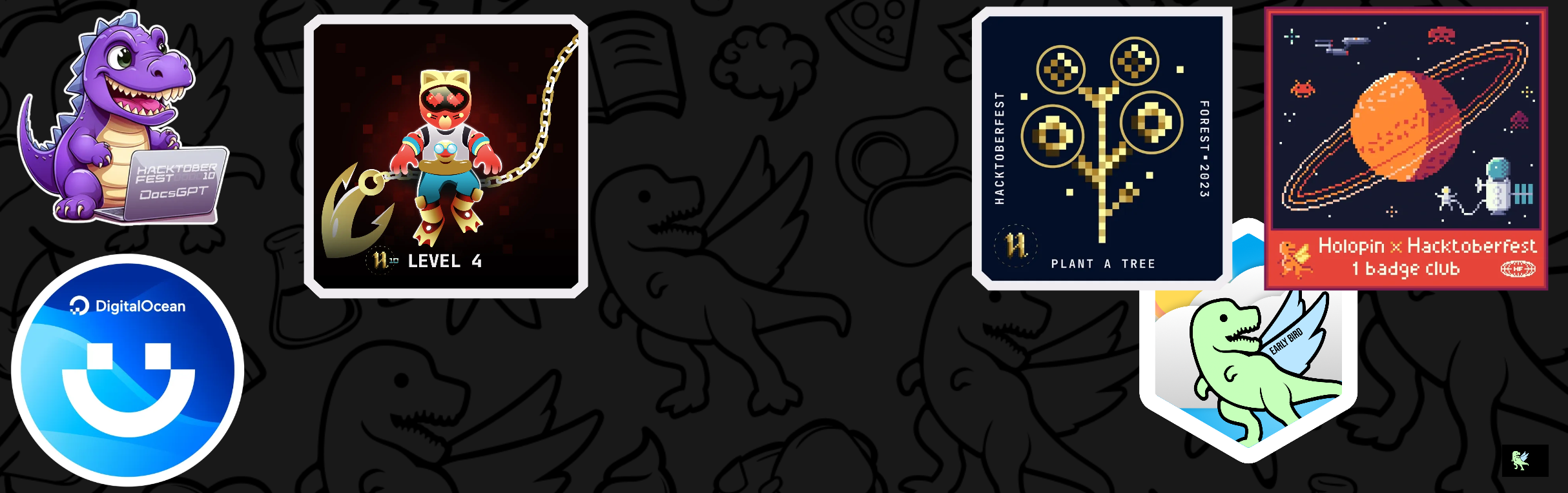 An image of @5h0ov's Holopin badges, which is a link to view their full Holopin profile