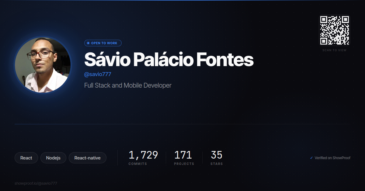 Sávio Palácio Fontes on ShowProof