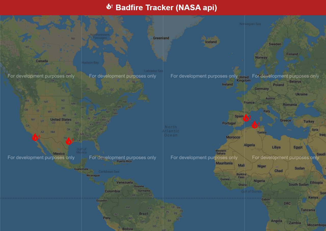 BadFire Tracker