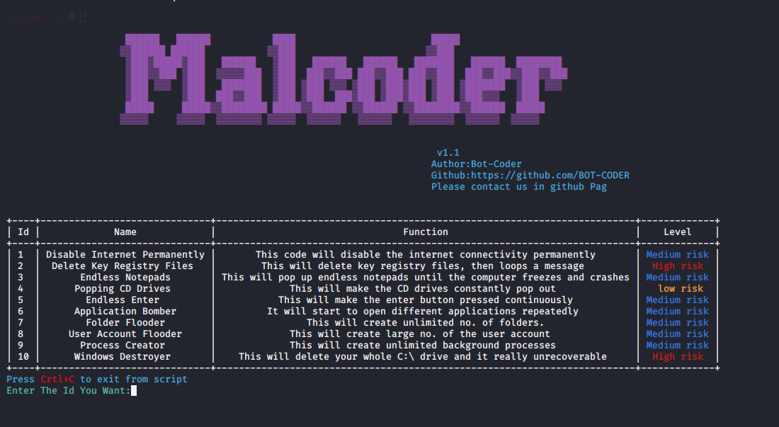 Malcoder