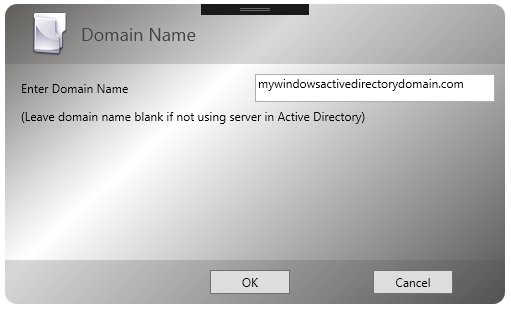 Windows Domain Name for Active Directory