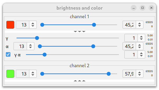 brighntess dialog expanded