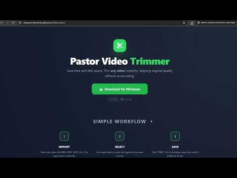 Pastor Video Trimmer Demo