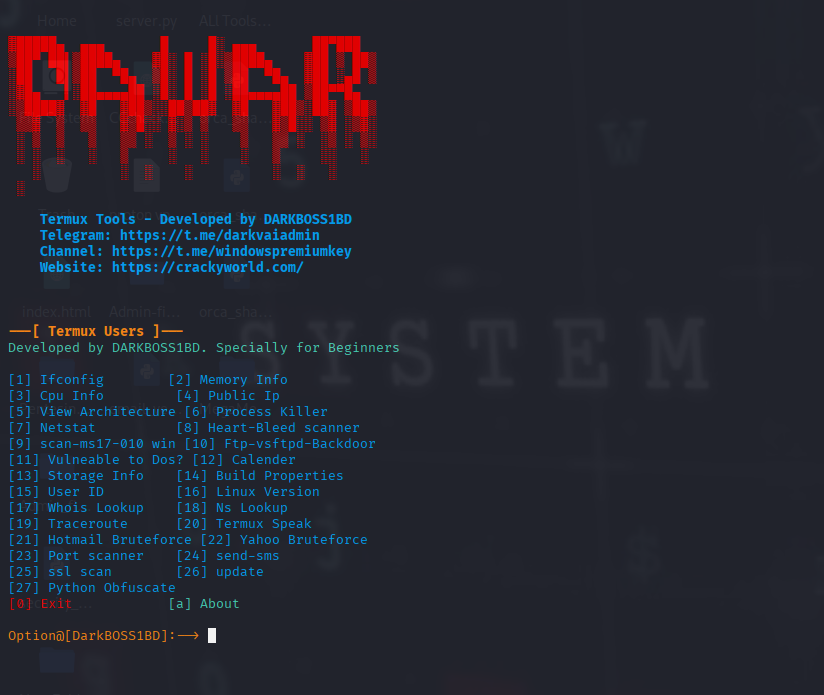 GitHub - chowdhuryvai/All_Tools_boss: Termux + Linux All tools