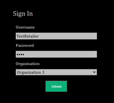 Retailer-Login