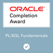 Completion Award for Oracle MOOC: PL/SQL Fundamentals (2018)