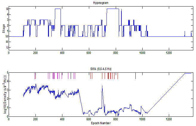 Fast Artifacts on the SWA plot Example