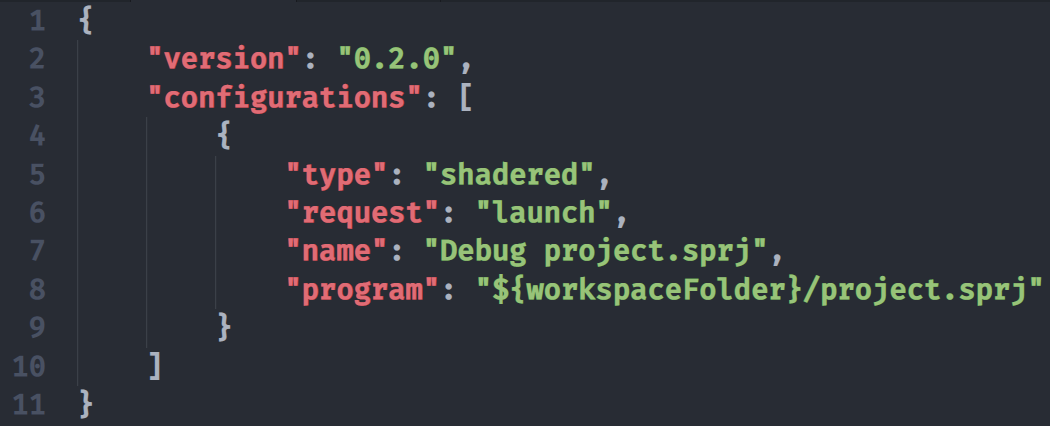 VS Code project launch.json