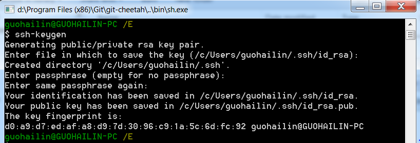ssh-keygen