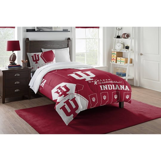 indiana-hoosiers-hexagon-full-queen-comforter-shams-set-1