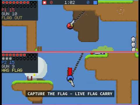 Teeworlds 64 Nintendo 64 gameplay showcase