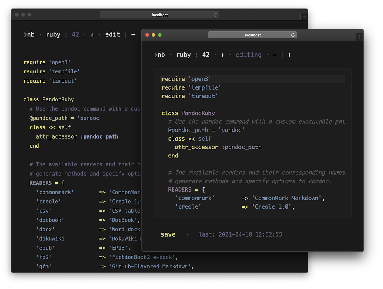 nb syntax highlighting