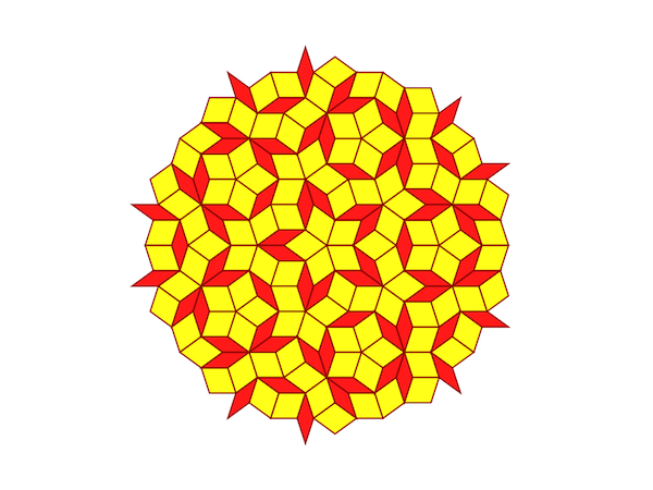 A circular penrose tiling