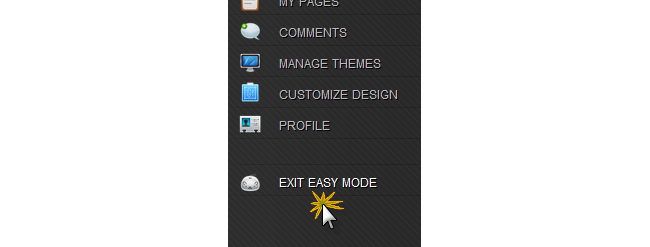 Exit easy mode