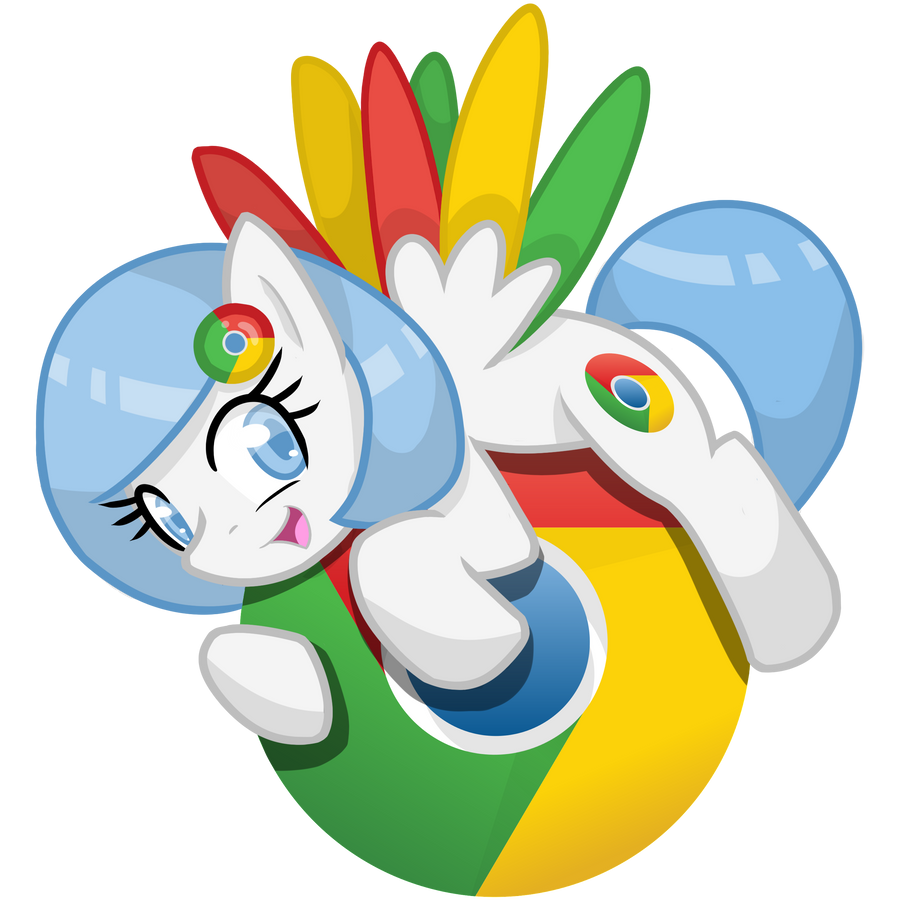 Chrome browser pony logo