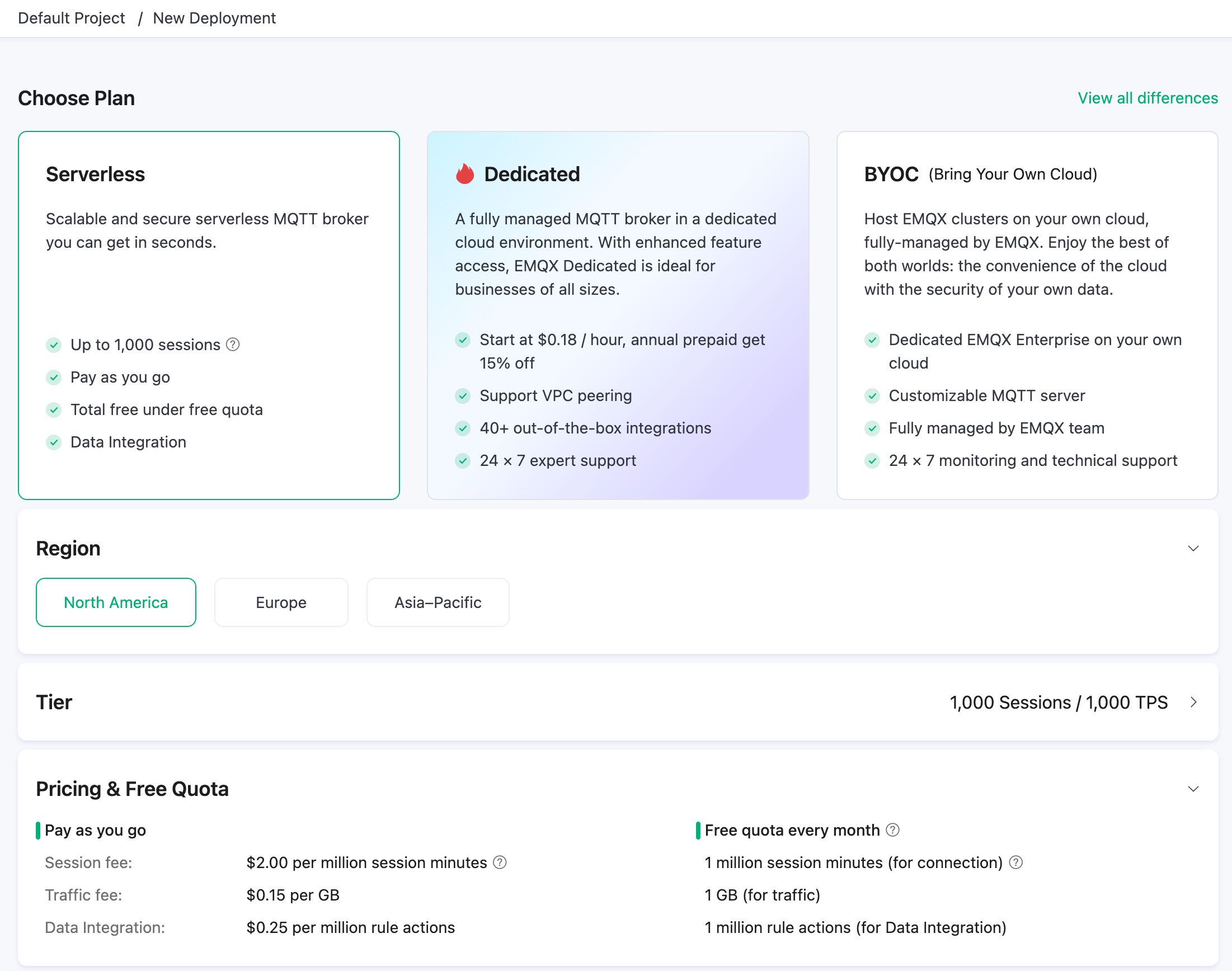 EMQX Serverless