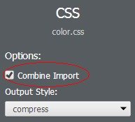 combine import option