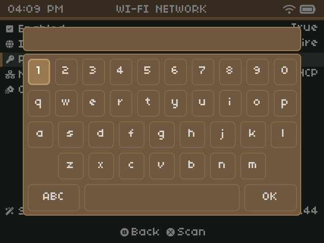 HyruleOS keyboard view