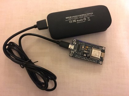 ESP8266 with a power bank