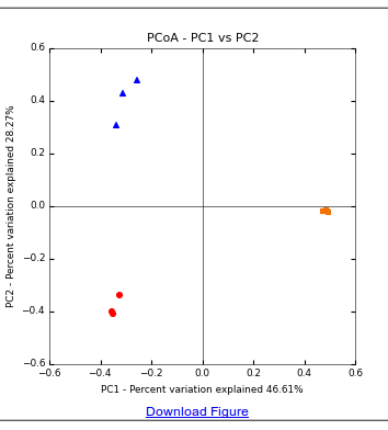 Beta diversity plot