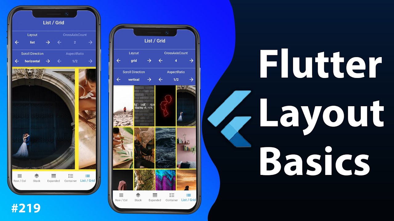 Flutter Tutorial - Flutter Layout Basics YouTube video