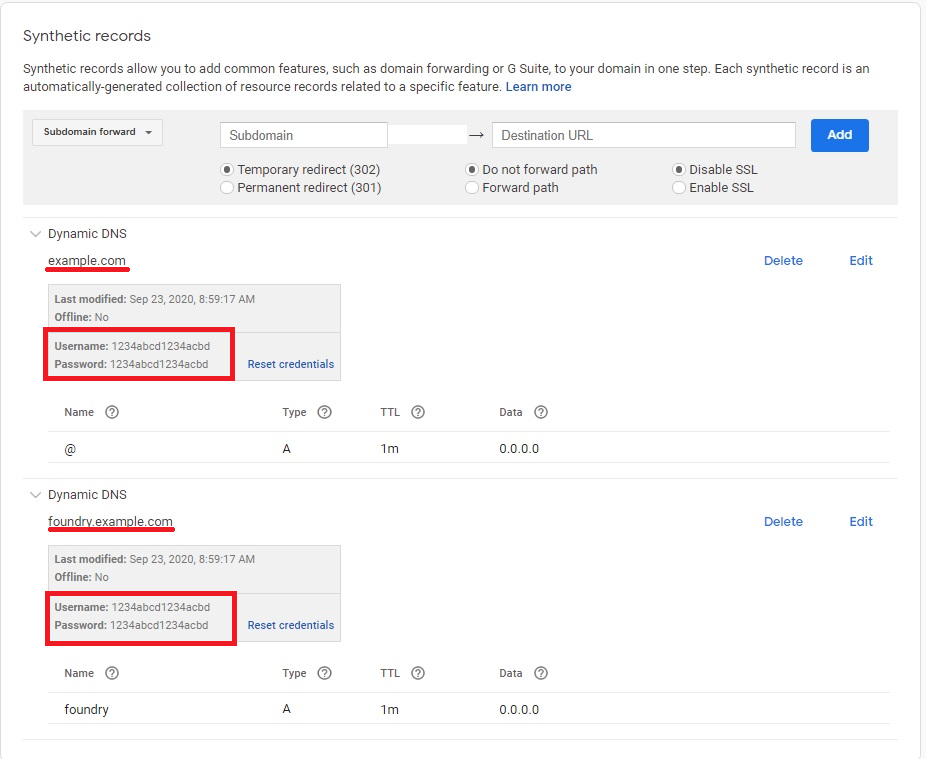 Expanded DNS Records