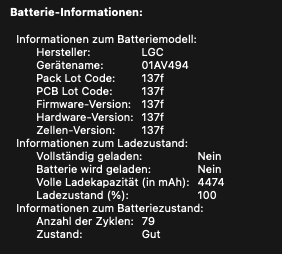 Battery setup native