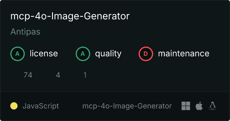 mcp-4o-Image-Generator MCP server