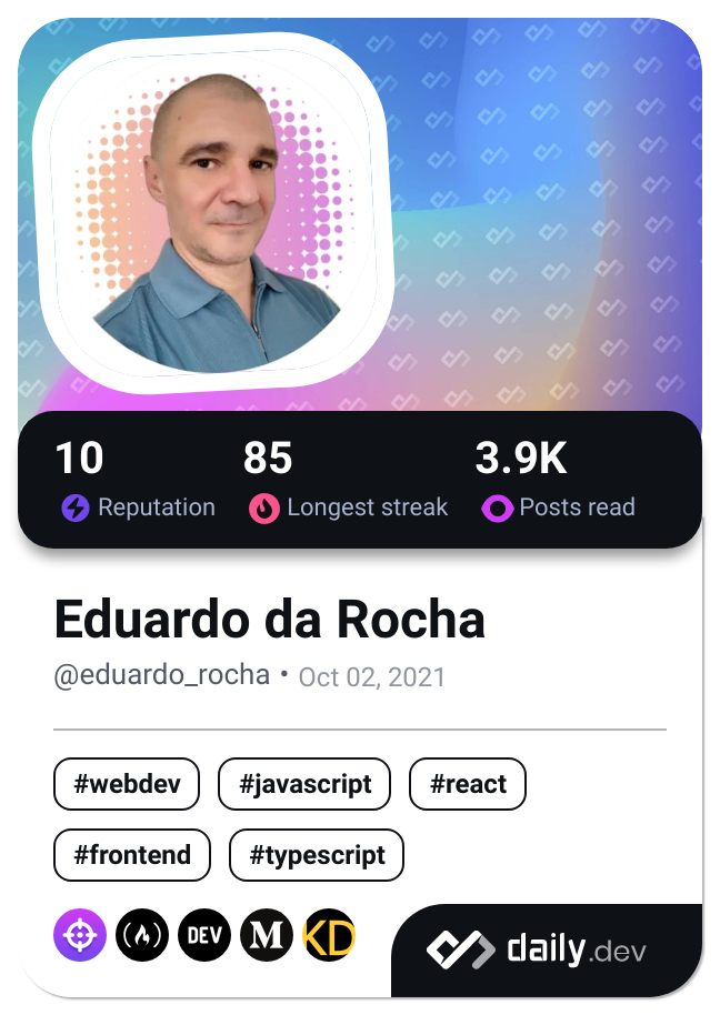 Eduardo da Rocha's Dev Card