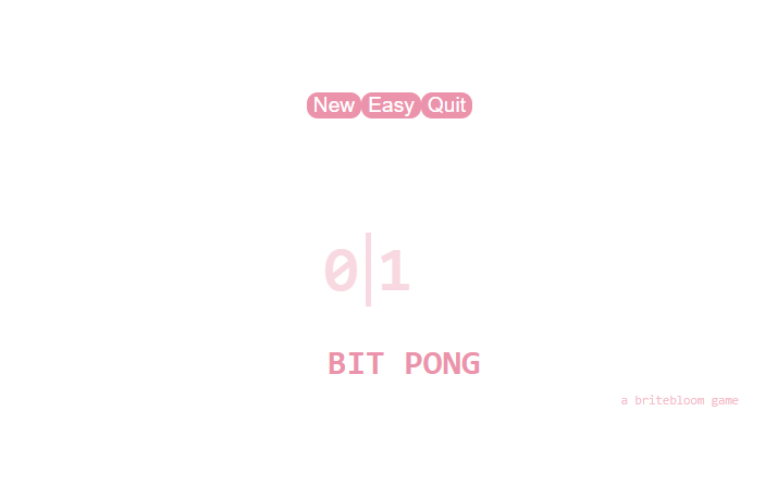 Bit Pong Game Image