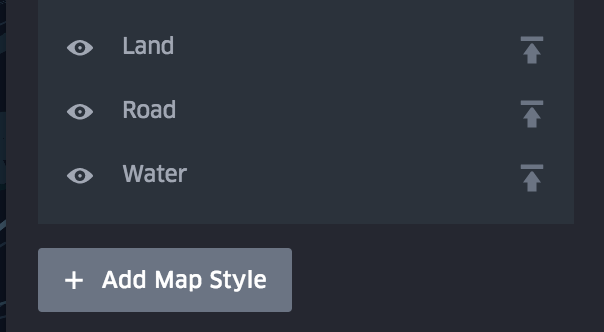 Add Custom Mapbox Styles button