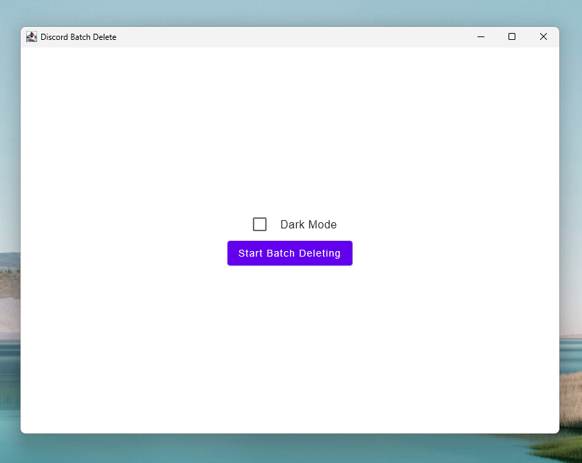 Discord Batch Delete Light Mode
