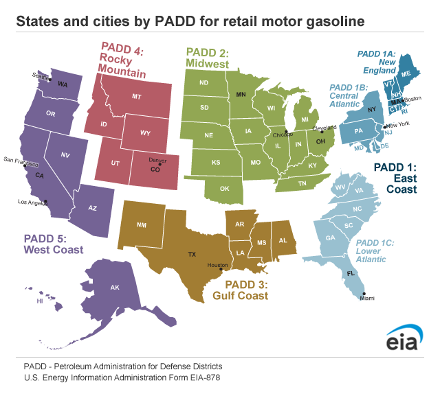 U.S. PADD Regions